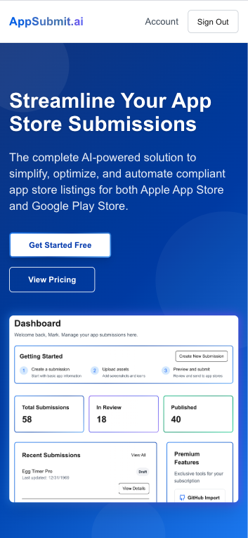 AppSubmit.ai platform